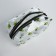 Lightning cosmetic bag, transparent/green color