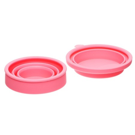 A glass for drawing DEVENTE. School, folding (silicone), pink-4