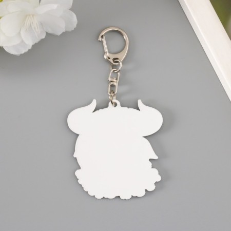 Acrylic key "bull for horns" 5.4x5.7 cm-2