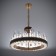 Crystal chandelier LED 50W 3000K black and gold 50x50x35-155 cm Bayerlux