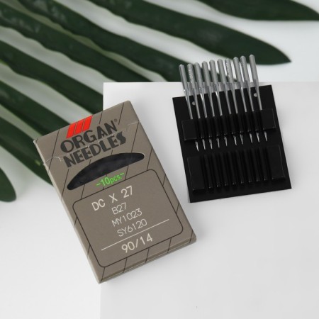 Needles for industrial sewing overlocks, 10 pcs, No. 90, DC × 27