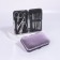 Manicure set "Metallic", 8 items, in case, pink color