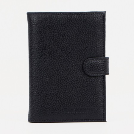 The cover on the button, for auto documents and passports, black color
