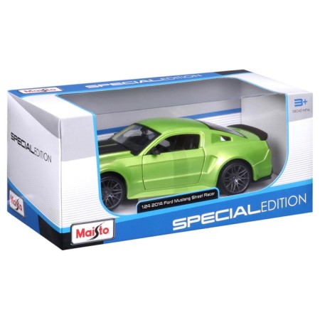 MASTO DIE-CAST FORD MUSTANG Street Racer, opening doors, 1:24, green color-12