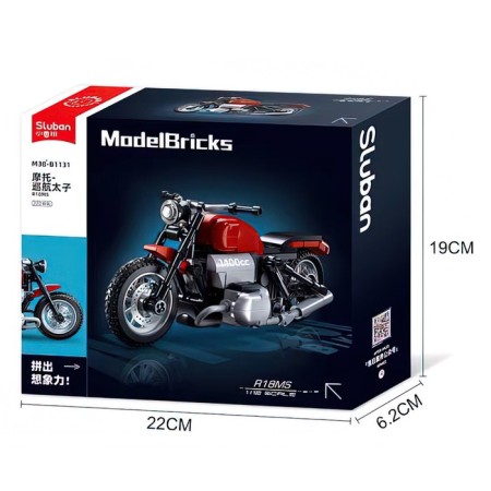 Designer motorcycle Sluban Models, 222 details, 6+-4