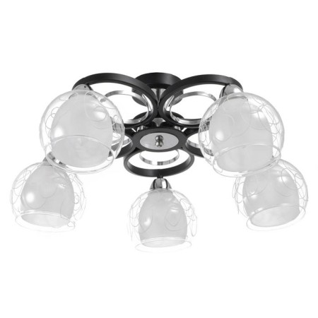 Chandelier 6591183/5 E27 40W Black-Khrom 56x56x24 cm Bayerlux