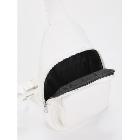 Backpack-sling, 18*5.5*29 cm, lightning department, 1 n/pocket, white-4