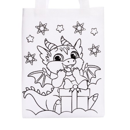 Shopper bag, coloring "Dragon. New Year"-4