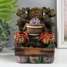 Table fountain with backlight 