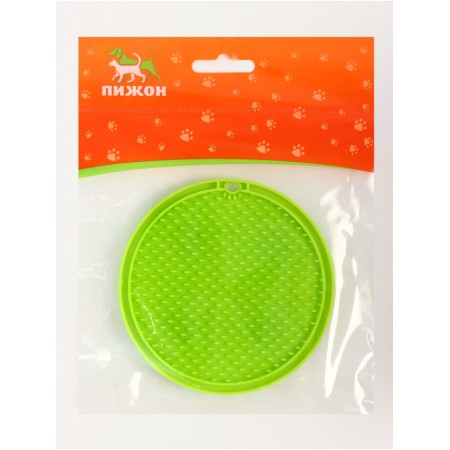 Rug for licking on suction cups 10 x 10 cm, green-4