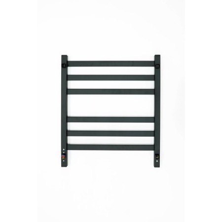 Electric towel Grois Bruno, 500x600 mm, 6 crossbars, lower, black-2