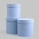 A set of hats 3 in 1 gray -blue, 21.5 x 22 - 18.5 x 19 cm