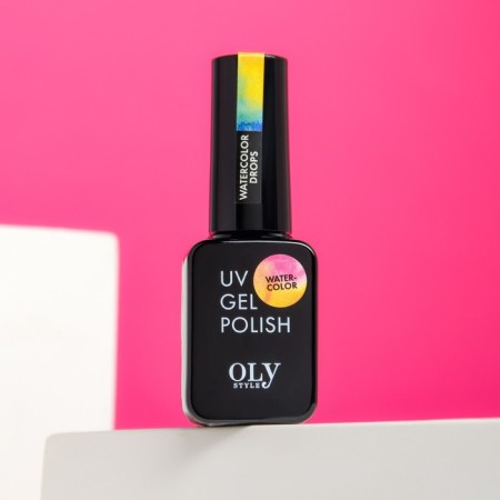 Gel-lacquer, Olystyle UV Watercolor Drops, with spreading effect, 10 ml