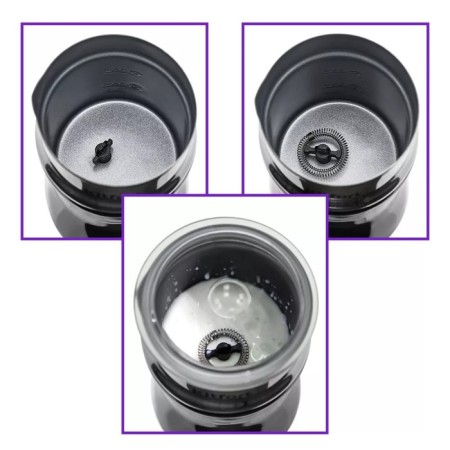 Kapucchuchino Kitfort KT-7119, 500 W, 0.45 l, 4 modes, black-silver-2