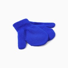 Baby mittens minku, Blue color, 12 cm