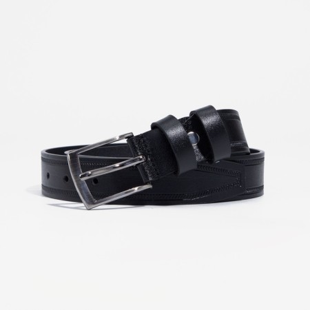 Building belt, width 3 cm, screw, metal buckle, black color