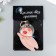 Kozhzam keychain with carabiner "Pig-cosmonaut" 9.3x7.3 cm
