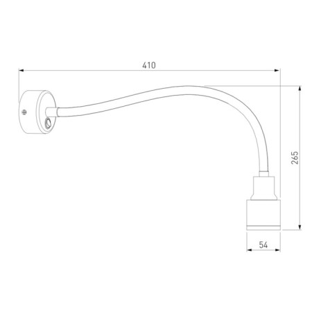 Interior backlight Elektrostandard, Molly Led 7 W, 410x70x70 mm, IP20, black color-3