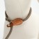 Ling-leather 150 cm x 6 mm, polyester and genuine leather, beige