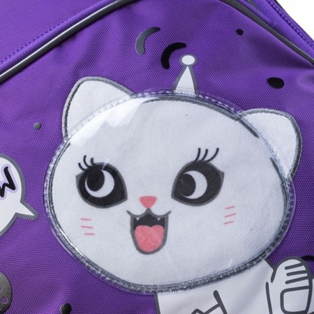 School backpack 41 x 29 x 16 cm, ergonomic back, Hatber Easy "Universe in paws" NRK_88065-7