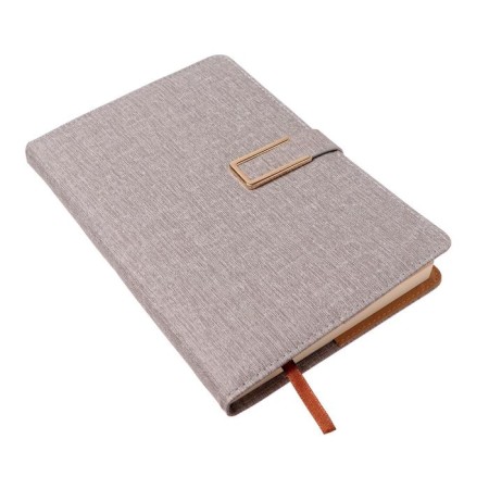 Organizer A5, with a knife, 100 sheets in a ruler, PVC cover, gray-2