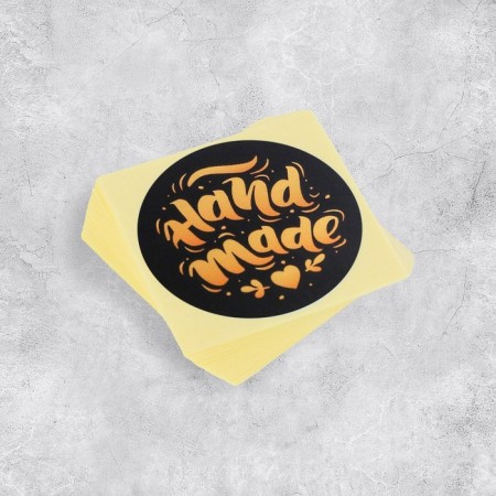 A set of business stickers Hand Made, 50 pcs, 4 × 4 cm-4