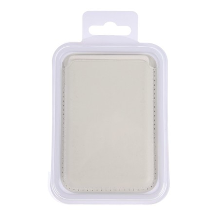 Cartholder for phone, leather, magsafe, white-3