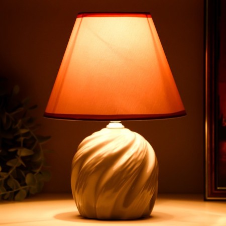 Lamp table ceramics "Gaddy" 1HE14 40W gray 18x18x27 cm Risalux-2