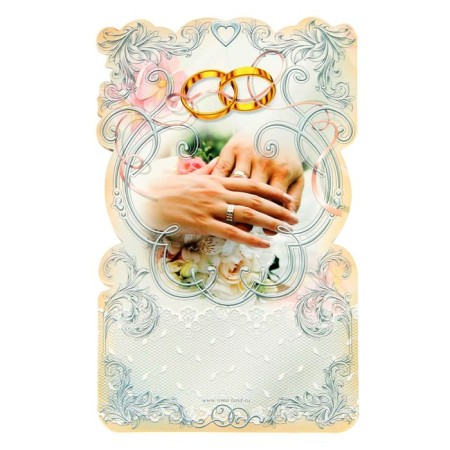 Wedding medal on the postcard "Linen Wedding", 8.5 x 8 cm-5