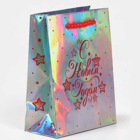 Holographic “Rainbow mood” package, 12 x 15 x 5.5 cm, New Year-1