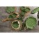Serving dish with handles of the share "leaf", 29 × 3.3 cm, green color