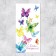 Money envelope "Happy Birthday!" butterflies, 16.5 x 8 cm