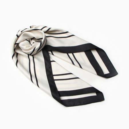 Women's scarf minku 70*70 cm, white
