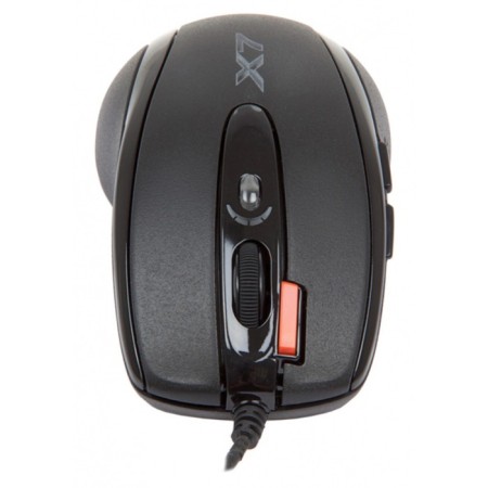 Mouse A4Tech X-710BK Black Optical (2000DPI) USB (7but)-3