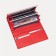 Women's wallet on magnets, red color