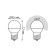 LED LED ELEMENTARY 12W ball 3000K TEP. Bel. E27 880LM GAUSS 53212
