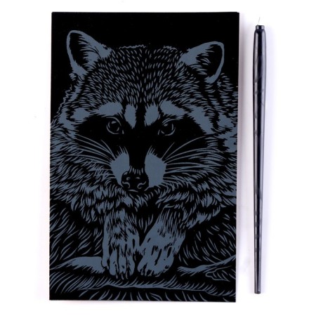 Small engraving "charming raccoon"-2
