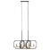 Chandelier 2739/5 E14 40W black and gold 29.5x7.8x25-97 cm Bayerlux