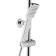 Shower system Accoona A8321, with a tropical shower, zinc, chrome