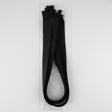 Lightning "Spiral", No. 5, detachable, waterproof, automatic lock, 80 cm, black color-2
