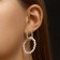 Earrings with pearls "bead" interweaving of feelings, color gold