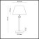 Montana desktop lamp, 40W E14, color gold