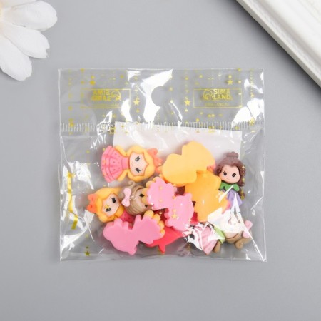 Decor for creativity plastic "Baby in dresses" set 10 pcs mix 2.1x1.4 cm-2
