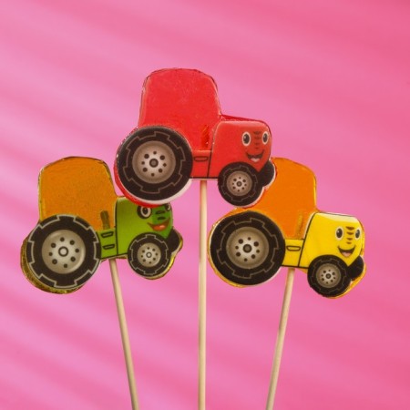 Lollice "Tractor" with food seal, 40 g