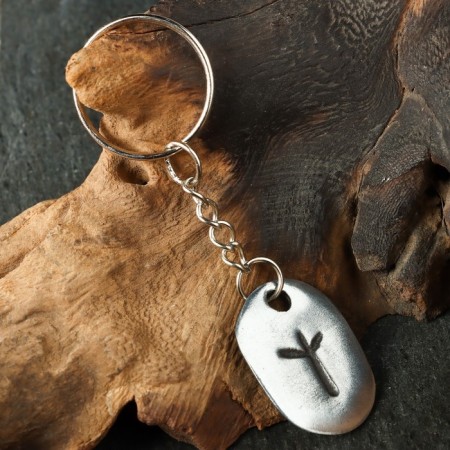 Amulet "Scandinavian runes", Runa Algiz, 21x29mm, metallic-5