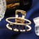 Hair crab "Margarita" oval, 2.5 cm, gold