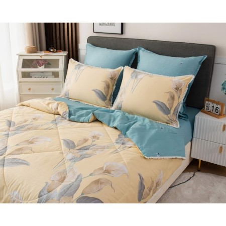 A set with a blanket "Bernadett No. 57", size 150x210 cm, 180x230 cm, 50x70 cm - 2 pcs-1