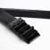 Male belt, width 3.5 cm, buckle machine, black color