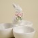 Porcelain Mengoritsa SL Home "Rabbit", 3 cells, 30 ml, 11.5 × 9.5 cm, white color
