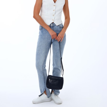 Women's bag with lightning, gray color-5
